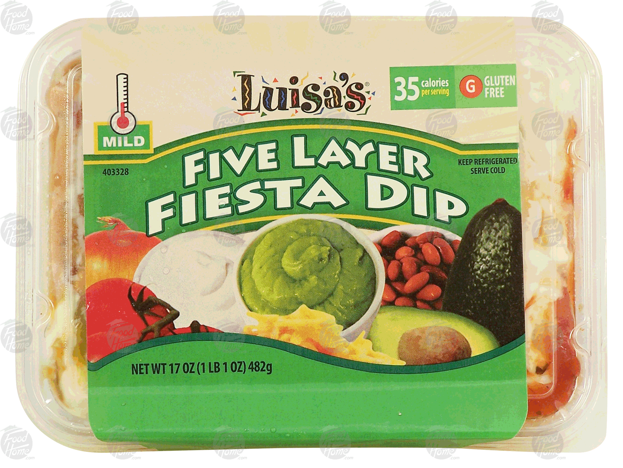 Luisa's  five layer fiesta dip, mild Full-Size Picture